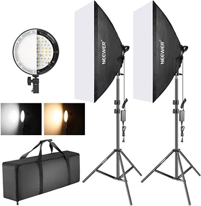 Neewer Bi-Color LED Softbox Kit